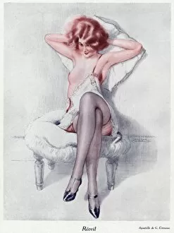 Slips Gallery: Woman in slip 1927