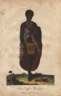 Ebenezer Prints: Woman of South Africa, nursing a baby
