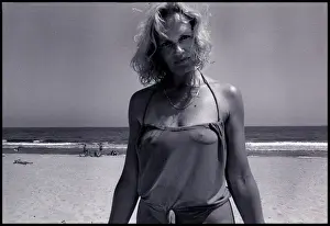 Woman on Spanish beach, Valencia