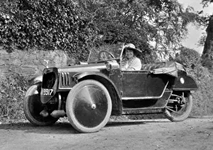 Topped Prints: Woman in a sports car