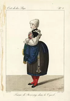 Woman of Sterzing, Tyrol, Switzerland, 19th century