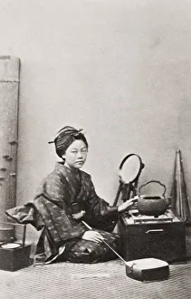 Stove Prints: Woman at a stove, Japan