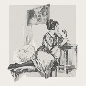 Penrose Prints: Woman on the Telephone