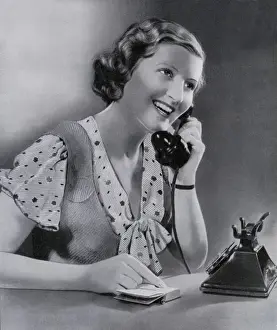 Woman on the telephone