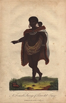 Terra Gallery: A woman of Terra del Fuego, South America