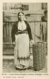 Woman in Traditional Cretan Dress
