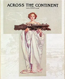 Draped Prints: Woman with train