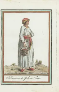 Villager Prints: Woman villager of the island of Tinos, Ottoman Empire