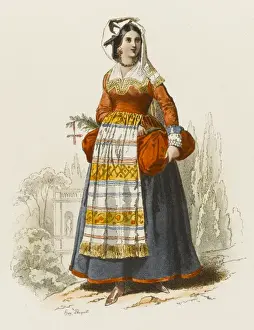 1581 Prints: Woman of Villetri
