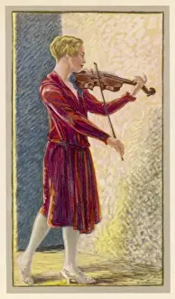 Violins Prints: Woman with Violin 1930