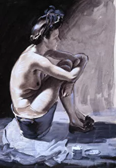 Images Dated 3rd February 2012: Woman washing by David Wright