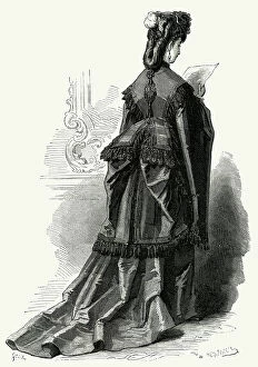 Tassel Collection: Woman wearing morning dress 1875
