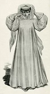 Poncho Collection: Woman wearing motor-coat 1905