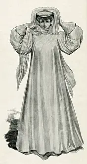Weatherproof Prints: Woman wearing motor-coat 1905