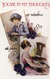 Thoughts Prints: Woman at Work & At Play WW1