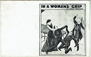 Dramas Prints: In a Womans Grip by Frederick Melville