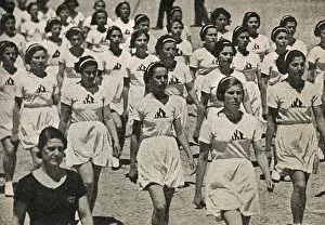 Women Athletes parading, Turkey