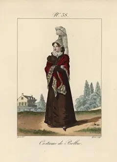 Femmes Prints: Women of Bolbec in costume for baptisms