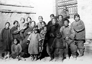 Organisation Prints: Women and children at a Christian Mission, China