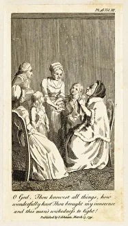Parlor Prints: Women and children seated in a parlor, 18th century