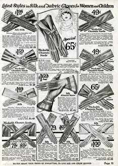 Weave Prints: Women and childrens gloves 1924