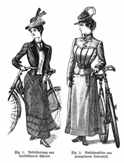 Images Dated 14th September 2012: Women: Cycling Costume