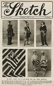 Images Dated 5th November 2015: Women in dazzle fancy dress for the Chelsea Arts Ball