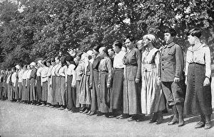 Images Dated 10th May 2017: Women enlisting in Women's Battalion, Russia, WW1