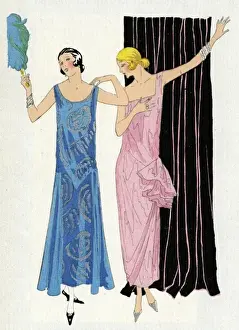 Two women in evening dresses by Paul Poiret