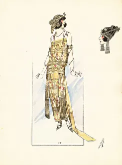 Panels Prints: Women in fancy dress costumes as an Egyptian queen