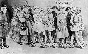 Images Dated 15th December 2015: Women finding themselves suddenly unemployed in 1919