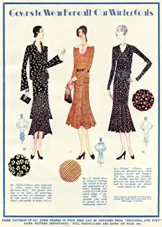 Clutch Prints: Women frocks 1929