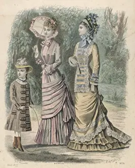 Composed Prints: Women, Girl & Hoop 1877