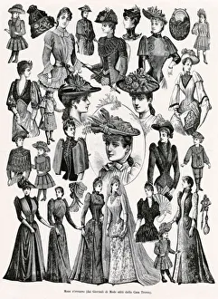 Images Dated 29th January 2018: Women & girls fashion 1890
