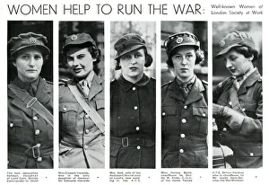Women with high-profile war connections, September 1939 Women with high-profile war connections, September 1939