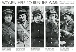 Women with high-profile war connections, September 1939