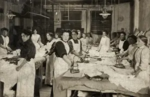 Supervisor Prints: Women ironing bed linen