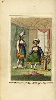 Women of the Isle of Nio or Ios, Greece, 1818