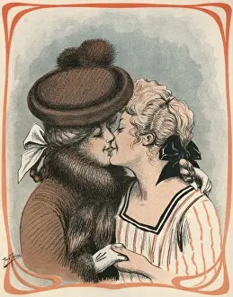 Kissing Prints: Two Women Kiss
