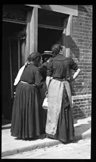 Three women on a London street