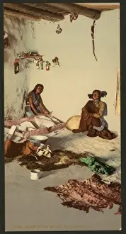 Women at the Matate, Moki pueblos