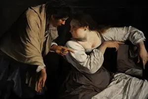 Discussion Prints: Two women with a mirror, c. 1620, by Orazio Gentileschi (1563