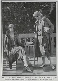 Monaco Prints: Women, Monte Carlo terrace