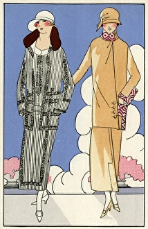 Two women in outfits by Martial et Armand, and Bernard Two women in outfits by Martial et Armand, and Bernard