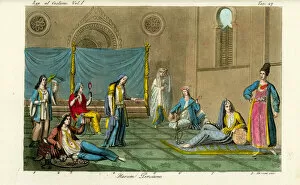 Images Dated 31st July 2019: Women of the Persian harem, 1800s