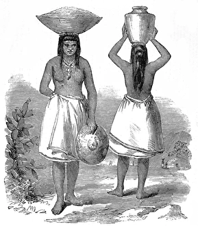 Images Dated 8th July 2004: Women of the Pimo Tribe, 1858