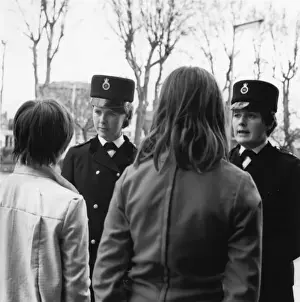 Two women police officers on duty in London