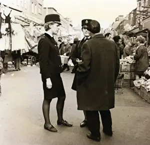 Two women police officers on duty in London