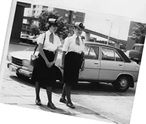 Two women police officers on duty in London