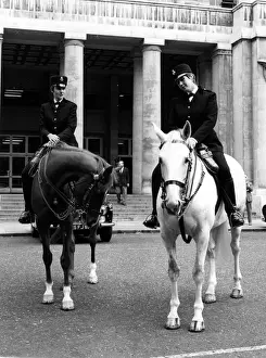 Constable Prints: Two women police officers on horseback, London
